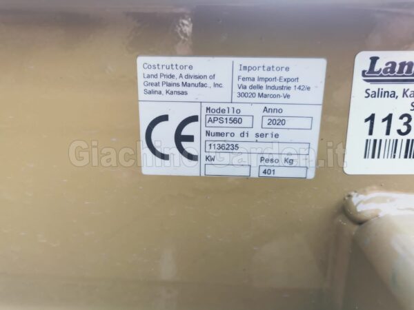 Seminatrice prato Land Pride APS1560 - immagine 2