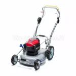 Tagliaerba a batteria 82V Grin BM46A-82V trazionato, ideale per giardini fino a 1200 mq, senza cesto di raccolta grazie al sistema Grin