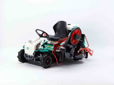 Trattorino tagliaerba falciatutto interfilare Orec RMK180 per impianti fotovoltaici