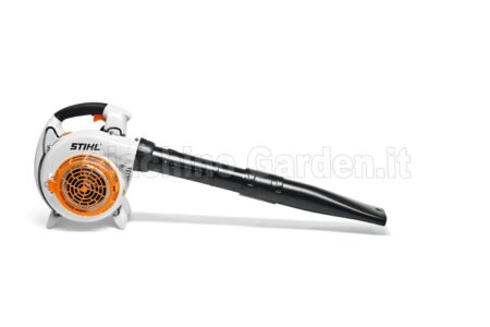 Soffiatore stihl bg 86 bianco e arancione con tubo di soffiaggio piatto