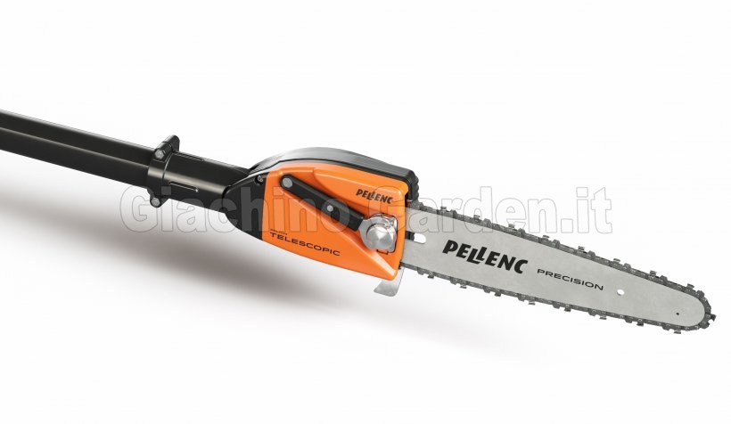 Barra e catena di precisione con carter arancione del potatore Pellenc Selion T220/300 Evo