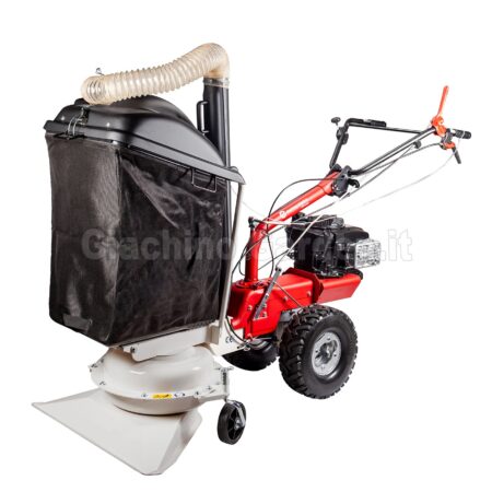 Aspiratore e soffiatore a scoppio Eurosystems P70 EVO con sacco di raccolta capiente in tela e tubo corrugato trasparente