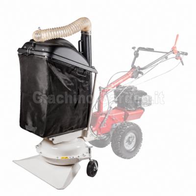 Aspiratore e soffiatore a scoppio Eurosystems P70 EVO con sacco di raccolta capiente in tela e tubo corrugato trasparente