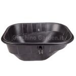 Estensione vasca in plastica nera 150L per motocarriola Eurosystems P70 EVO con ganci di fissaggio rapido