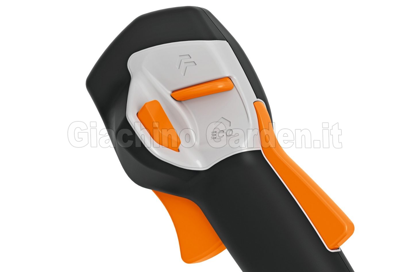 Dettaglio della leva di comando multifunzione del decespugliatore STIHL FSA 80 con modalità ECO.